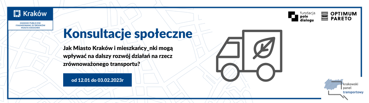 Konsultacje społeczne w ramach Krakowskiego Panelu Transportowego