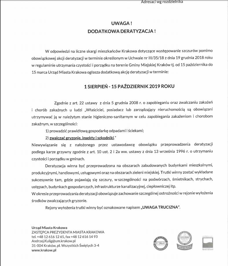 Dodatkowa deratyzacja