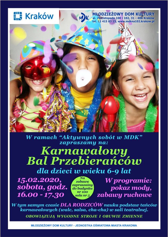 Karnawałowy bal przebierańców