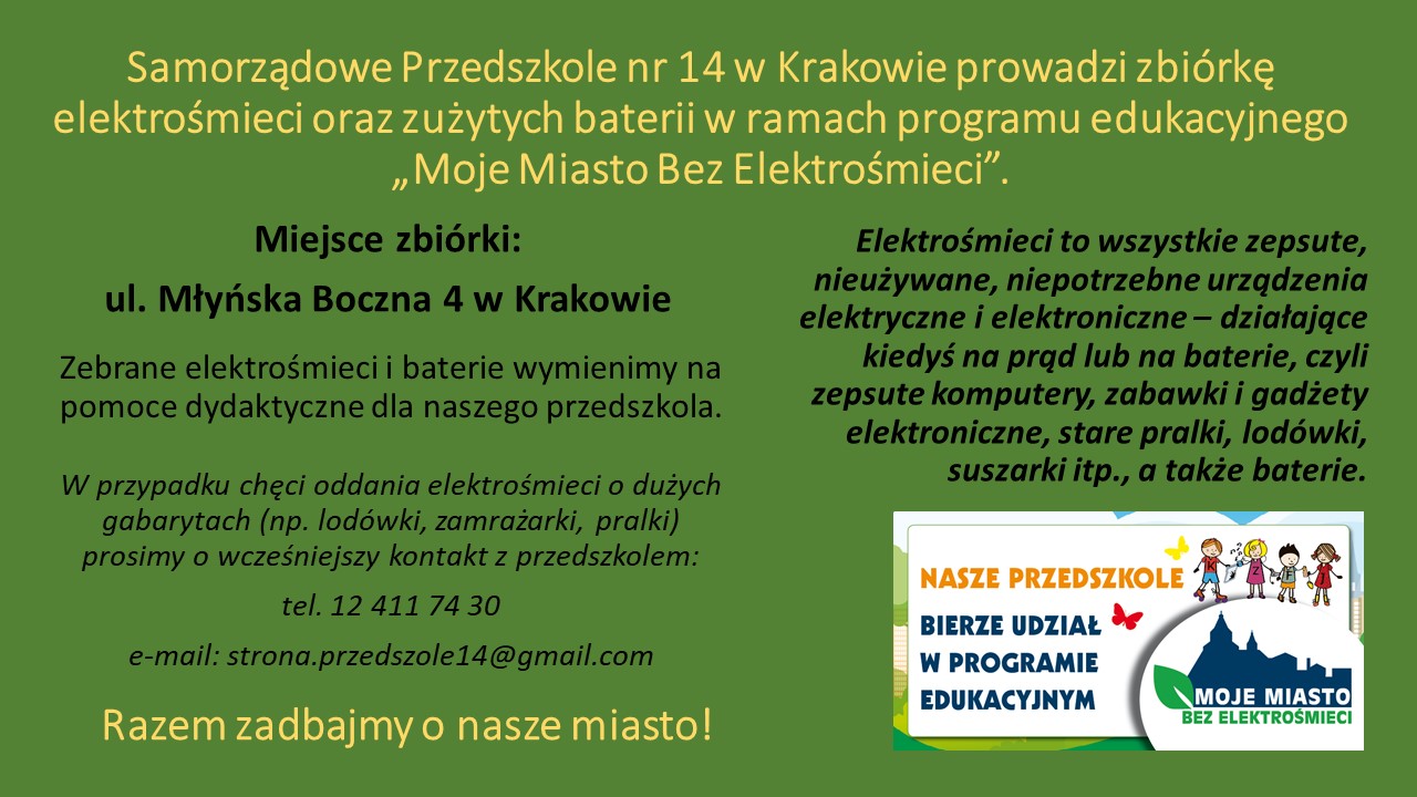 Moje miasto bez elektrośmieci