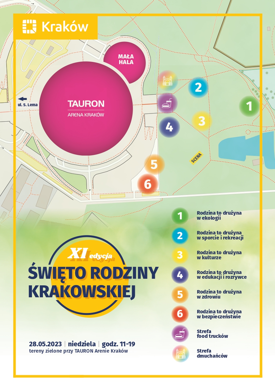 Swieto Rodziny Krakowskej mapka