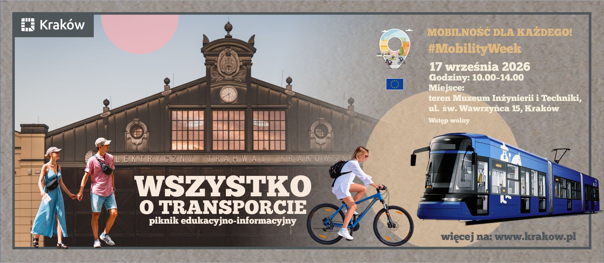 Wszystko o transporcie! piknik edukacyjno-informacyjny w ramach Europejskiego Tygodnia Mobilności 2026 -  17 września 2026